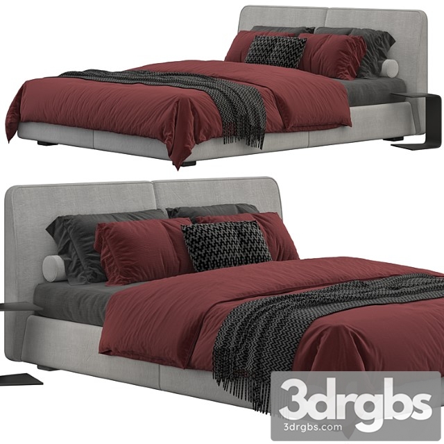 Bed One Mebel Nuvo 5 3dsmax Download - thumbnail 1