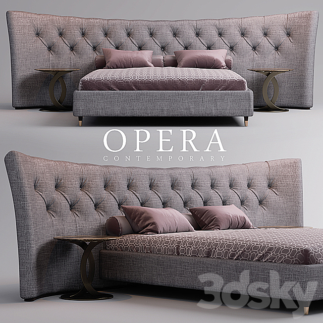 Bed opera BUTTERFLY 3DSMax File - thumbnail 1