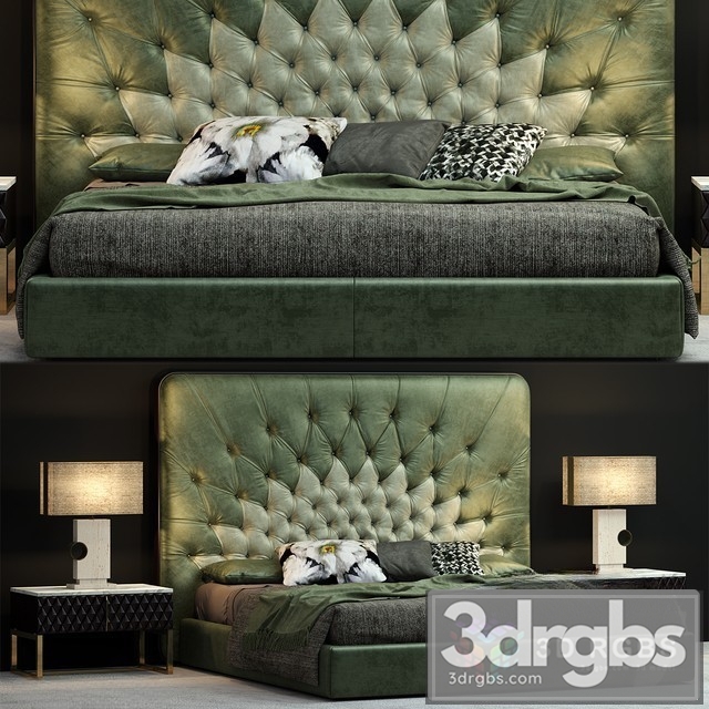 Bed Opera Contemporary Vertigo 3dsmax Download - thumbnail 1