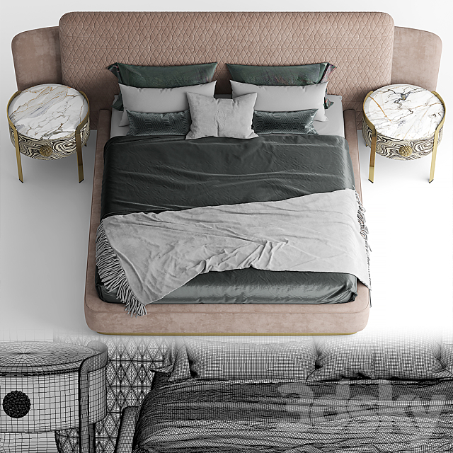 Bed OPERA SHEILA 3DSMax File - thumbnail 3