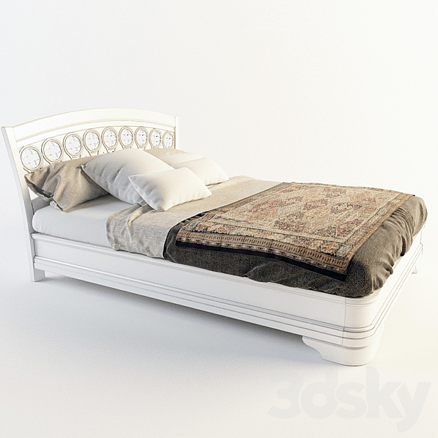 Bed PALAZZO DUCALE BIANCO 3DSMax File - thumbnail 2