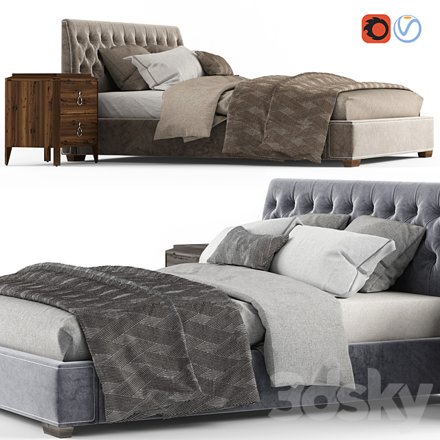 Bed Palermo FB.BD.MES.3 3DSMax File - thumbnail 2