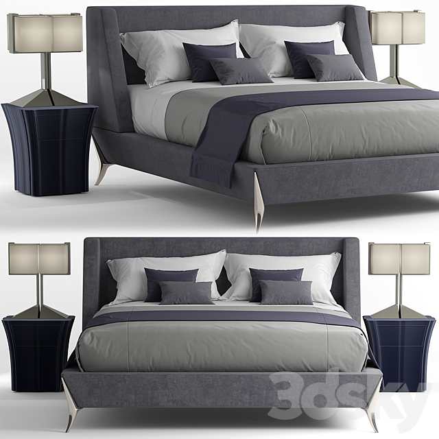 Bed paul mathieu gem 3DSMax File - thumbnail 1