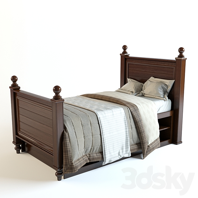 Bed Paula Deep 3DS Max Model - thumbnail 1