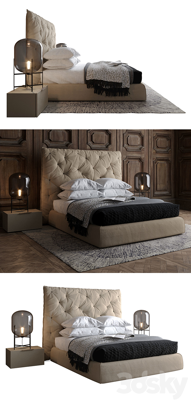 Bed Pianca Impunto 3DSMax File - thumbnail 2