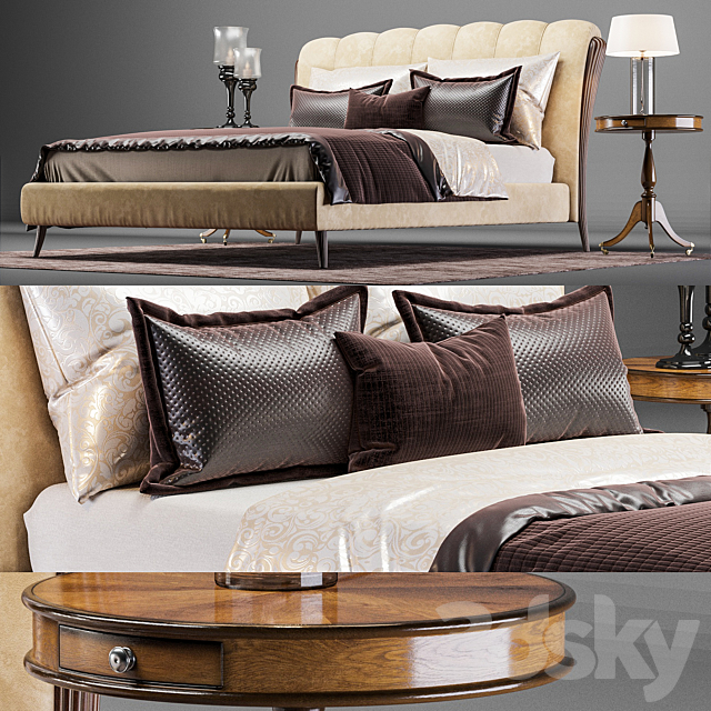 Bed PIGOLI Ikarus Bed 3DSMax File - thumbnail 1