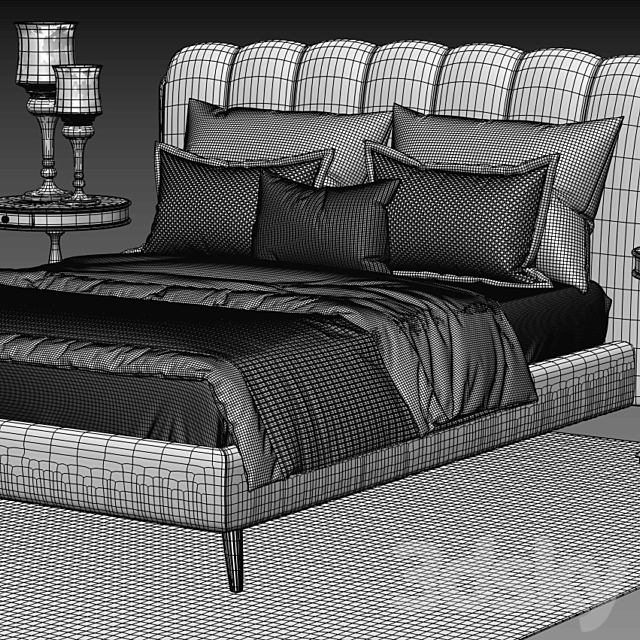 Bed PIGOLI Ikarus Bed 3DSMax File - thumbnail 3