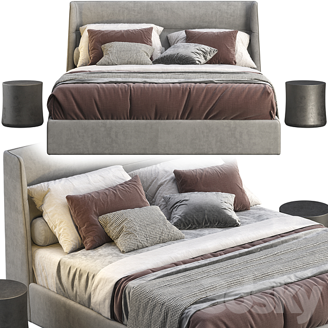 Bed poliform chloe 3DSMax File - thumbnail 2