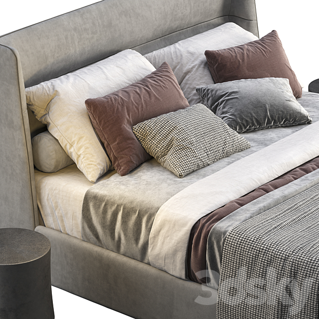 Bed poliform chloe 3DSMax File - thumbnail 3