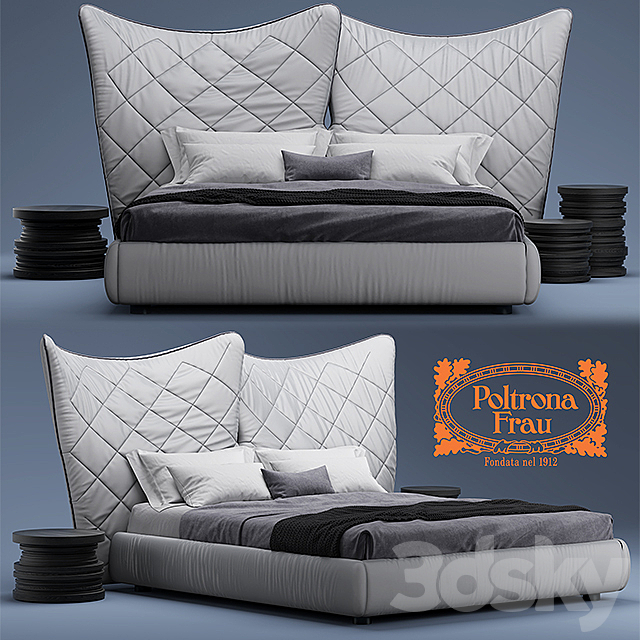 Bed Poltrona Frau LELIT 3DSMax File - thumbnail 1