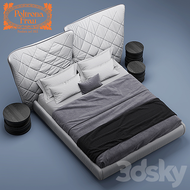 Bed Poltrona Frau LELIT 3DSMax File - thumbnail 3