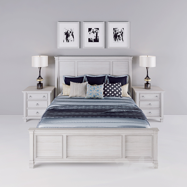 Bed “Prentice Queen” 3DSMax File - thumbnail 1