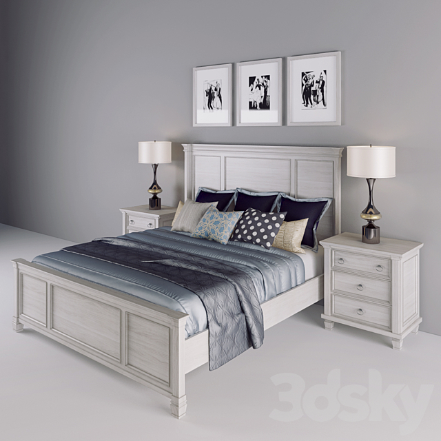 Bed “Prentice Queen” 3DSMax File - thumbnail 2