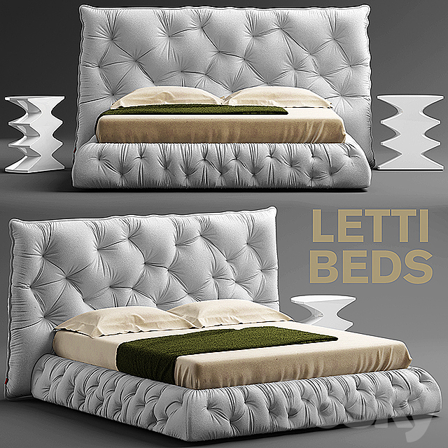 Bed punto bed pianca 3DSMax File - thumbnail 1