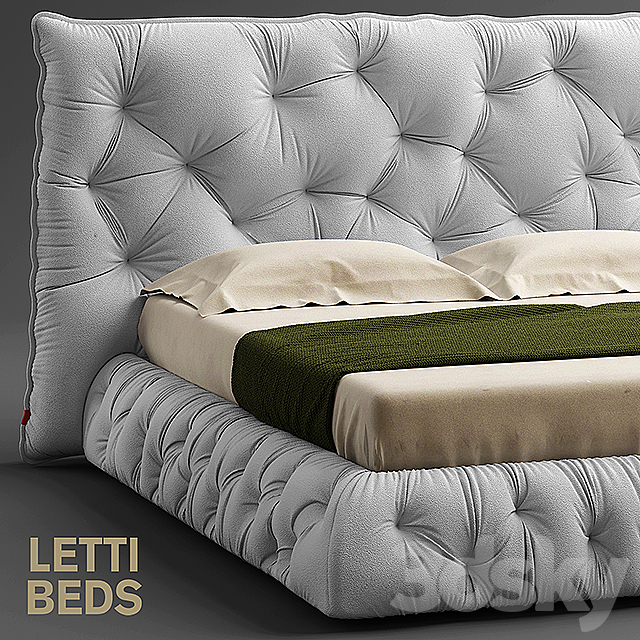 Bed punto bed pianca 3DSMax File - thumbnail 2