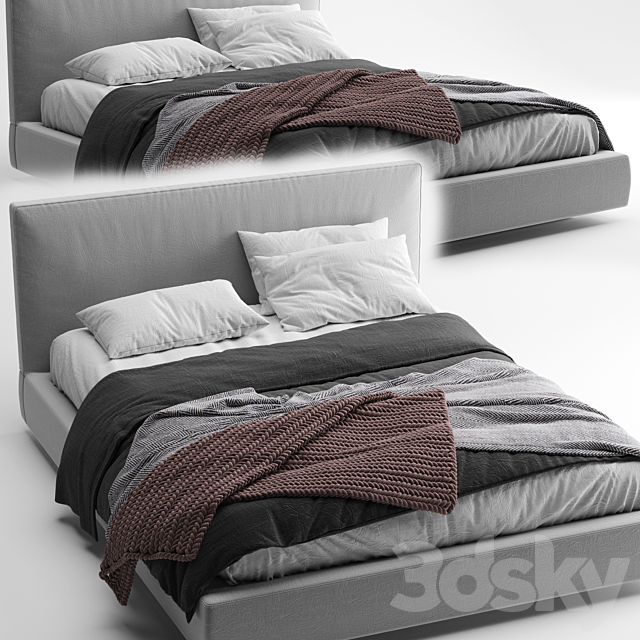 Bed Richard B&B Italia 3DSMax File - thumbnail 2