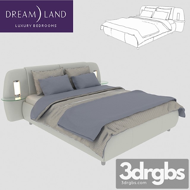 Bed Rio Grandier Dream Land 3 3dsmax Download - thumbnail 1