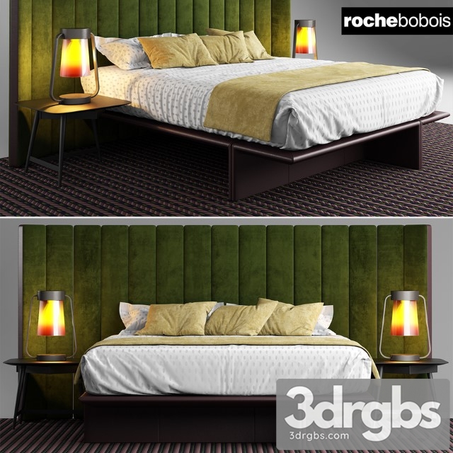 Bed Roche Bobois Backstage Bed 3dsmax Download - thumbnail 1