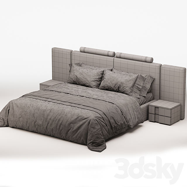 Bed Rubik Big 3ds Max - thumbnail 3