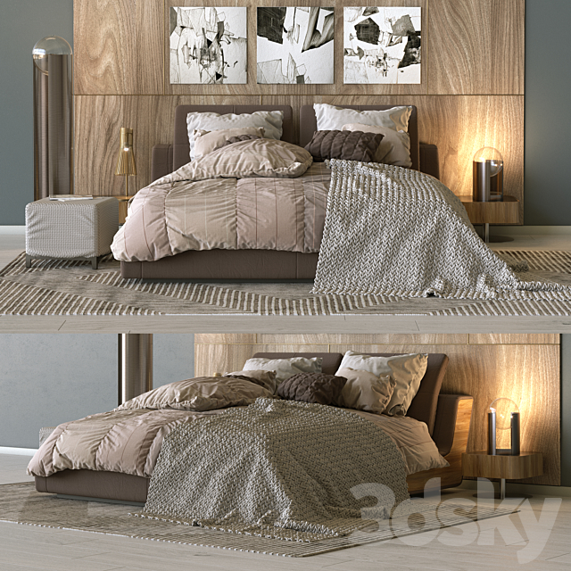 Bed Sama Flou 3DSMax File - thumbnail 1