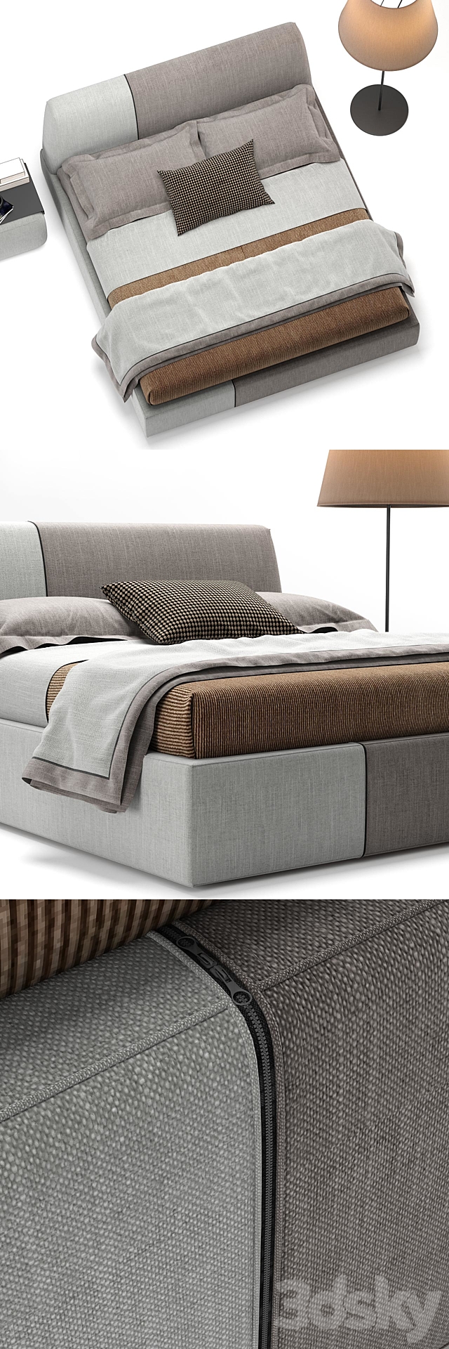 Bed Sanders. Ditre Italia 3DSMax File - thumbnail 2