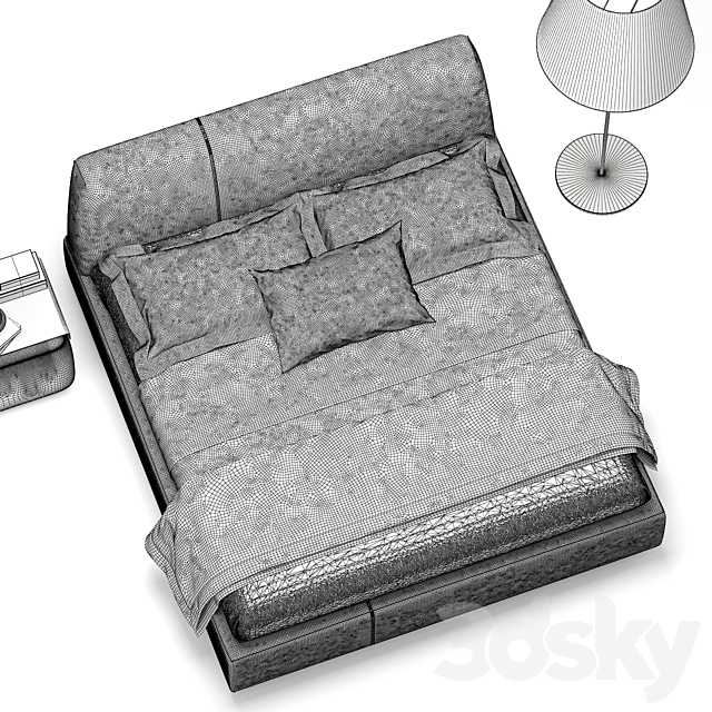 Bed Sanders. Ditre Italia 3DSMax File - thumbnail 3