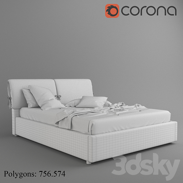 Bed Sarong 3DSMax File - thumbnail 2