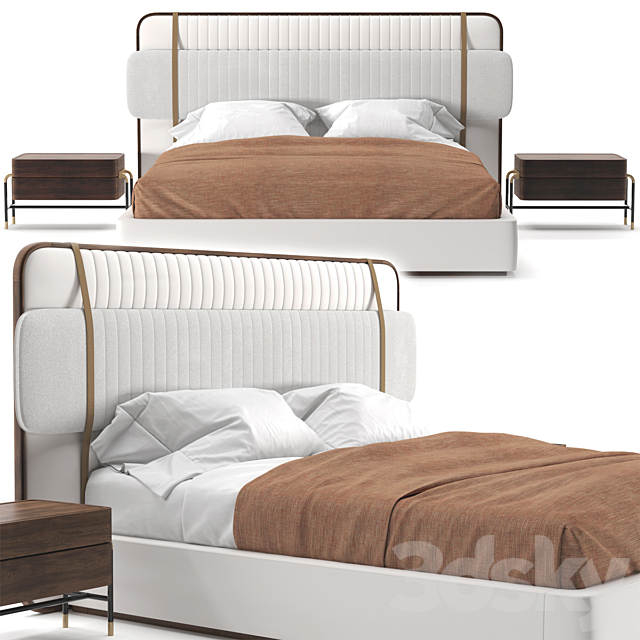 Bed Scott 3DS Max Model - thumbnail 2