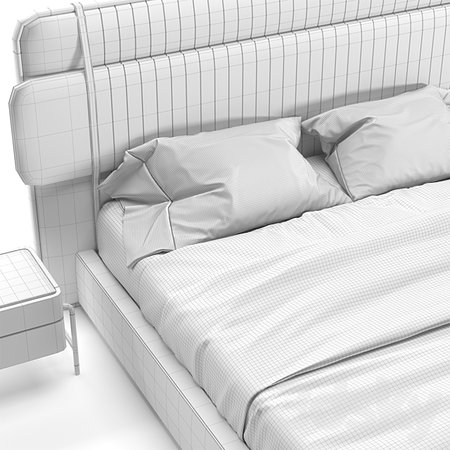 Bed Scott 3DS Max Model - thumbnail 4