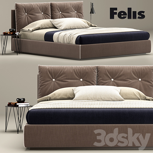 Bed Scotty. Felis 3DSMax File - thumbnail 1