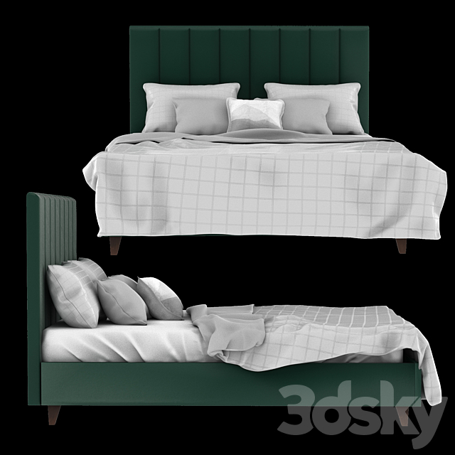 Bed Scown Barhat Emerald 3DSMax File - thumbnail 2