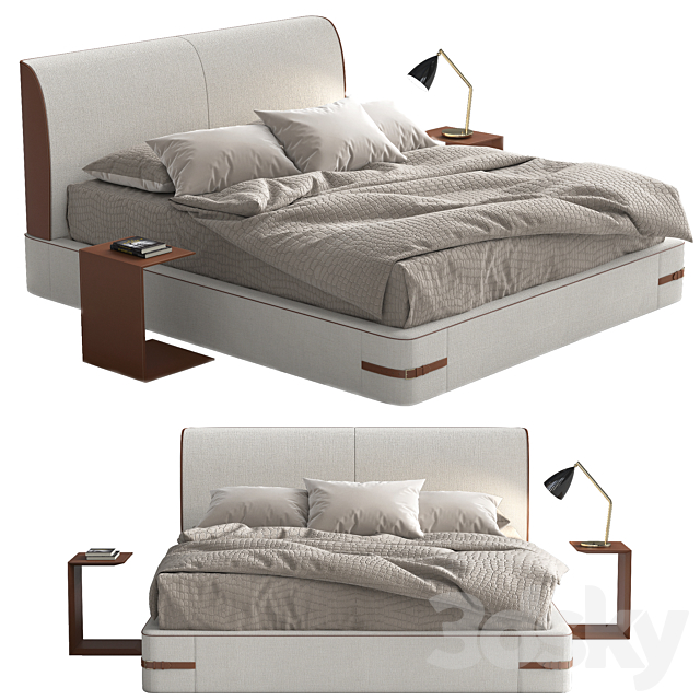 Bed Sebastian by Chaarme Letti 3DSMax File - thumbnail 1