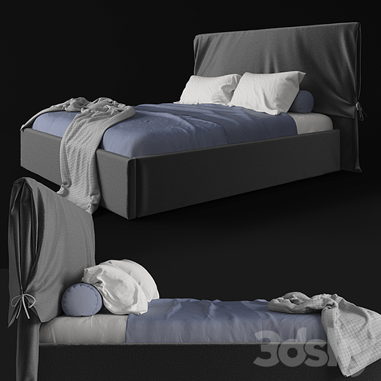 Bed set 10 3DS Max - thumbnail 1