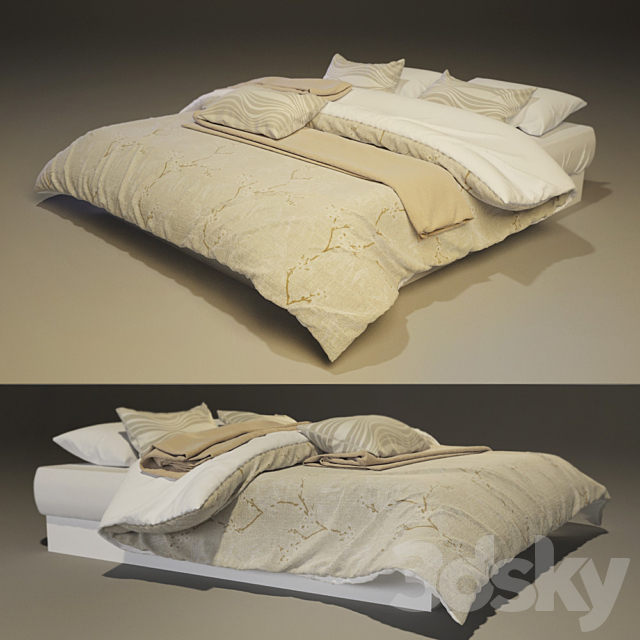 Bed set 3DSMax File - thumbnail 2