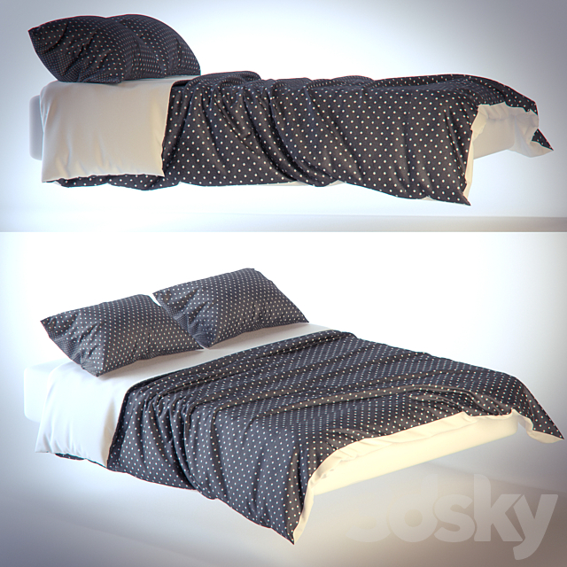 Bed set 3DSMax File - thumbnail 1