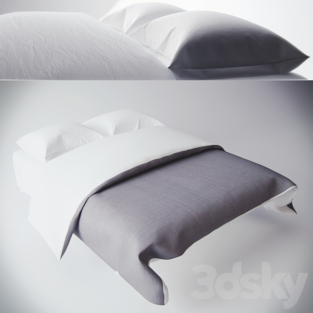 bed set 3DSMax File - thumbnail 1