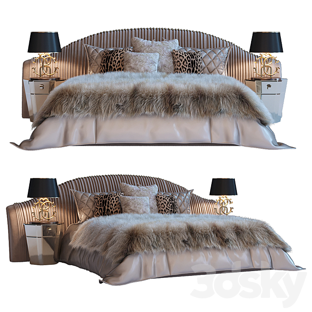 Bed “Sharpei” Roberto Cavalli 3DSMax File - thumbnail 1