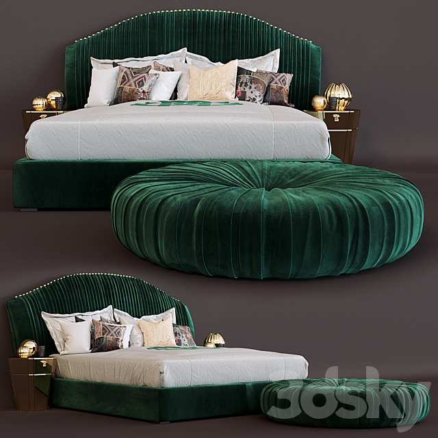 Bed Sharpei Roberto Cavalli 3DSMax File - thumbnail 1