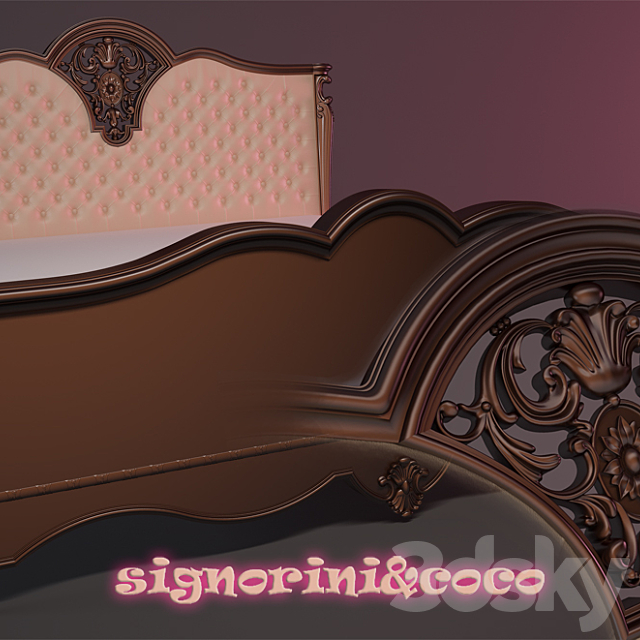 bed signorini & coco 3DS Max Model - thumbnail 1