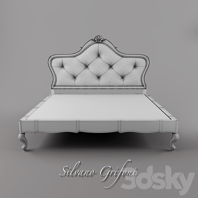 Bed Silvano Grifoni 3DS Max Model - thumbnail 3