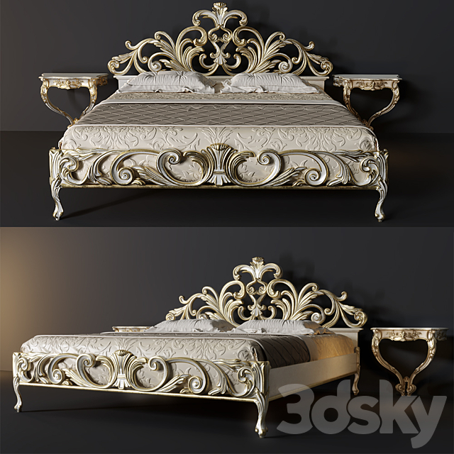 Bed Silvano Grifoni Letto 2321 3DSMax File - thumbnail 3