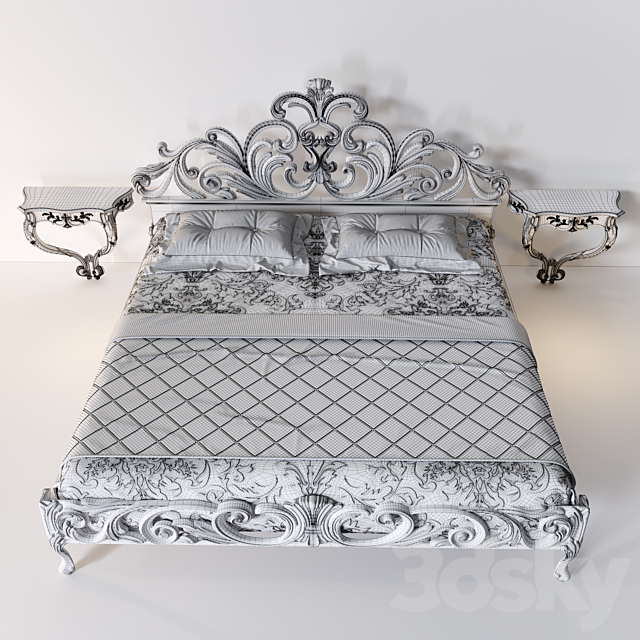 Bed Silvano Grifoni Letto 2321 3DSMax File - thumbnail 4