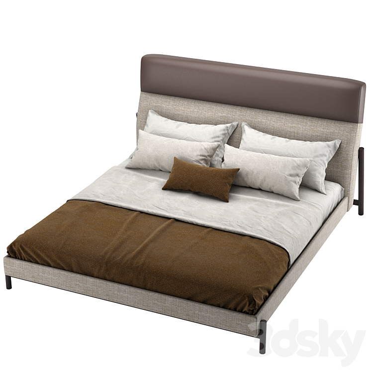 Bed SLAB by DOMKAPA 3DS Max Model - thumbnail 3