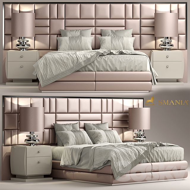 Bed smania Caesar Train 3DSMax File - thumbnail 1