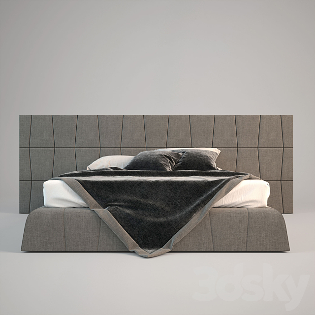 Bed SMANIA Colorado 3DS Max Model - thumbnail 2