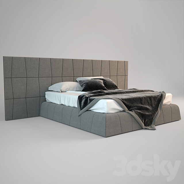 Bed SMANIA Colorado 3DS Max Model - thumbnail 3