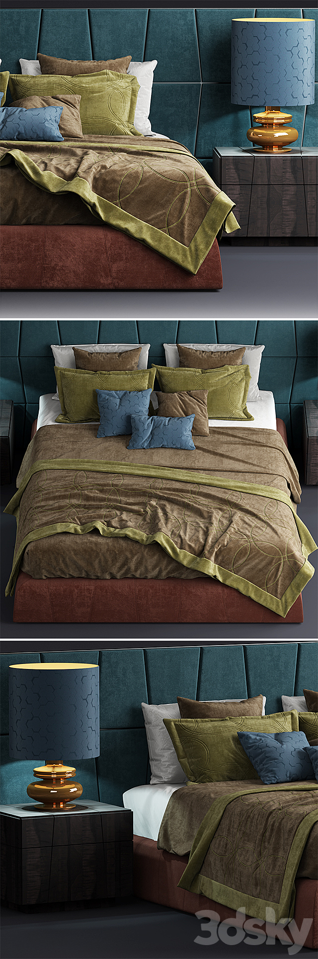 Bed smania colorado 3DSMax File - thumbnail 2