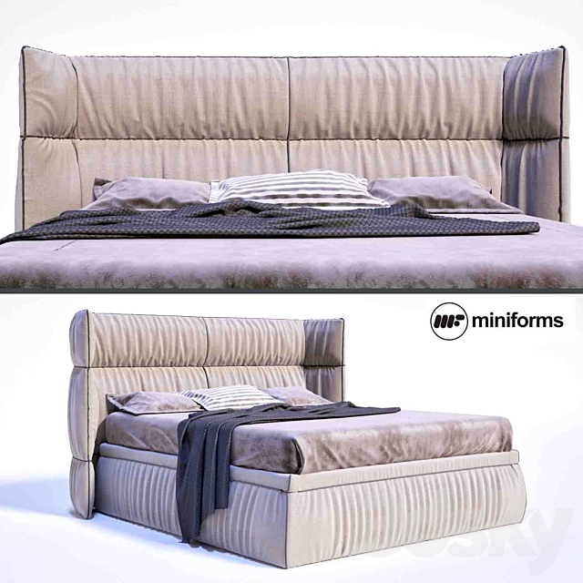 Bed SOFT Miniforms 3DSMax File - thumbnail 1