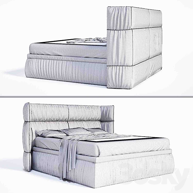 Bed SOFT Miniforms 3DSMax File - thumbnail 2