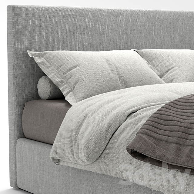 Bed Soho Berto 3DS Max Model - thumbnail 3